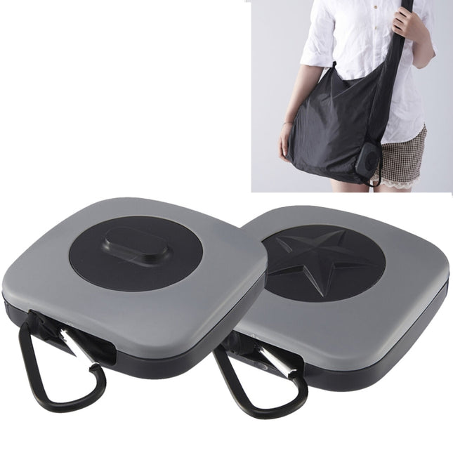 Creative Rotating Foldable Shopping Storage Bag Portable Large Capacity Eco-friendly Nylon Storage Bag, Random Pattern Delivery