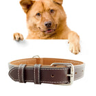 Leather Pet Dog Collar Pet Products Big Dog Collar, Size: M, 2 * 42cm, Size: M - DealBuddy