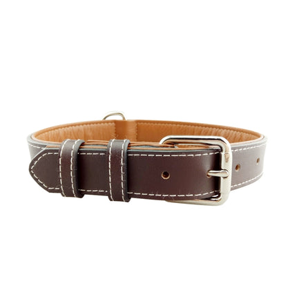 Leather Pet Dog Collar Pet Products Big Dog Collar, Size: M, 2 * 42cm, Size: M - DealBuddy
