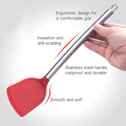 kn605 Stainless Steel Handle Silicone Slice High Temperature Resistance Cooking Slice