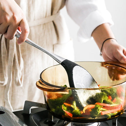 kn605 Stainless Steel Handle Silicone Slice High Temperature Resistance Cooking Slice