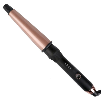 1-1.5 inch Conical Ceramic Hair Curler with Heat-resistant Gloves , UK Plug