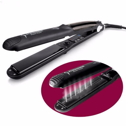 Steam Spray Electric Splint Hair Straightener with Plastic Bottle , EU Plug - DealBuddy