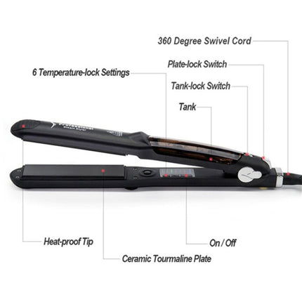 Steam Spray Electric Splint Hair Straightener with Plastic Bottle , US Plug - DealBuddy