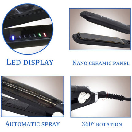 Steam Spray Electric Splint Hair Straightener with Plastic Bottle , US Plug - DealBuddy