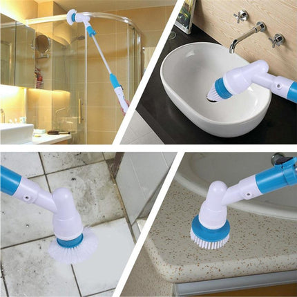Multi-function Tub and Tile Scrubber Cordless Power Spin Scrubber Power Cleaning Brush Set for Bathroom Floor Wall, AU Plug