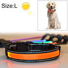 Medium and Large Dog Pet Solar + USB Charging LED Light Collar, Neck Circumference Size: L, 50-60cm, Size: L - DealBuddy
