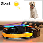 Medium and Large Dog Pet Solar + USB Charging LED Light Collar, Neck Circumference Size: L, 50-60cm, Size: L - DealBuddy