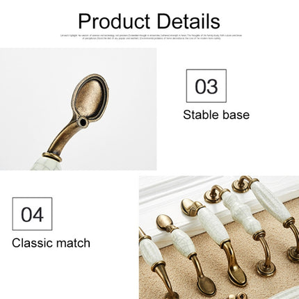 5025_128 Ceramic Crack Closet Cabinet Handle Pitch: 128mm