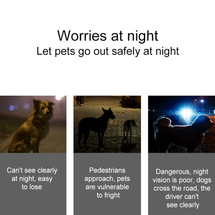 LED Night Light Pet Safety Collar Silicone Pendant - DealBuddy