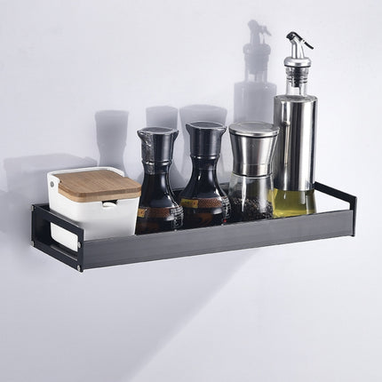 30cm Kitchen Multi-function Wall Hanging Holder Seasoning Storage Rack, 30cm(Black) - DealBuddy