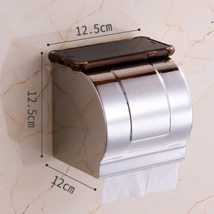 K8 304 Stainless Steel Bathroom Wall-mounted Waterproof Bright Light Paper Towel Roll Holder