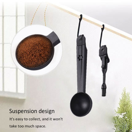 Coffee Machine Cleaning Brush Tool with Measure Scoop Spoon