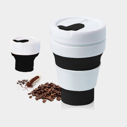 350ml Outdoor Pocket-Sized Coffee Tea Collapsible Travel Mug Silicone Cup with Lid - DealBuddy