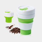 350ml Outdoor Pocket-Sized Coffee Tea Collapsible Travel Mug Silicone Cup with Lid - DealBuddy