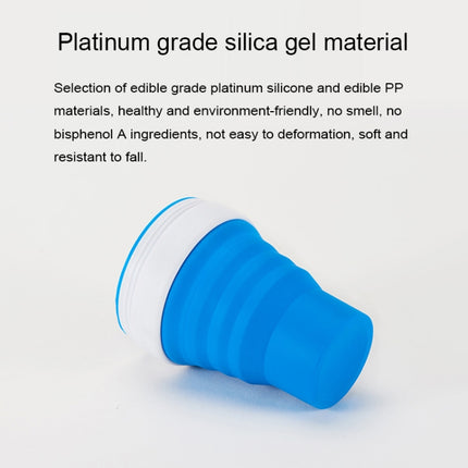 350ml Outdoor Pocket-Sized Coffee Tea Collapsible Travel Mug Silicone Cup with Lid - DealBuddy