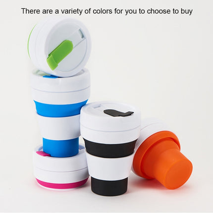 350ml Outdoor Pocket-Sized Coffee Tea Collapsible Travel Mug Silicone Cup with Lid - DealBuddy