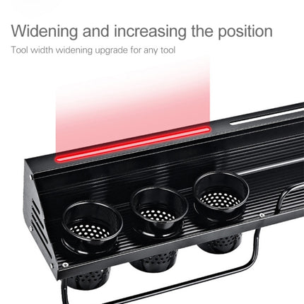 A Version 50cm 1 Cup  8 Hooks Kitchen Multi-function Wall-mounted Condiment Storage Rack