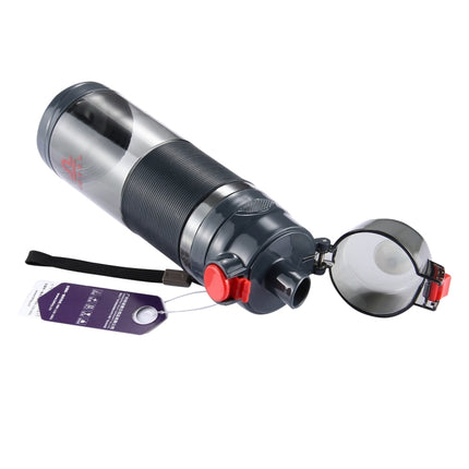 Teloy TNY-9601 650ML Portable Snap Cap Space Cup Bottle, Applicative Water Temperature: ﹣20 ~ 120 Celsius Degrees, TNY-9601 (Dark Grey + Red) - DealBuddy