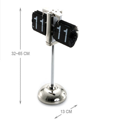 Creative Home Office Bedroom Retractable Flip Trolley Small Balance Clock