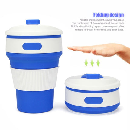 350ml Folding Portable Silicone Coffee Cup Multi-function Travel Cup - DealBuddy