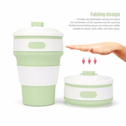 350ml Folding Portable Silicone Coffee Cup Multi-function Travel Cup