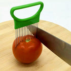 Stainless Steel Vegetable Onion Cutter Holder Meat Needle Kitchen Tools