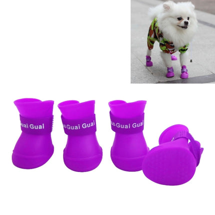 Lovely Pet Dog Shoes Puppy Candy Color Rubber Boots Waterproof Rain Shoes, S, Size:  4.3 x 3.3cm, Size: S 4.3 x 3.3cm S, Size: 4.3 x 3.3cm, Size: S 4.3 x 3.3cm - DealBuddy
