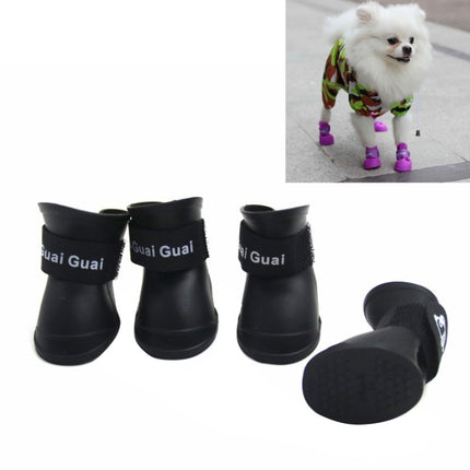 Lovely Pet Dog Shoes Puppy Candy Color Rubber Boots Waterproof Rain Shoes, M, Size:  5.0 x 4.0cm, Size: M 5.0 x 4.0cm, Size: 5.0 x 4.0cm - DealBuddy