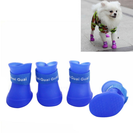 Lovely Pet Dog Shoes Puppy Candy Color Rubber Boots Waterproof Rain Shoes, M, Size:  5.0 x 4.0cm, Size: M 5.0 x 4.0cm, Size: 5.0 x 4.0cm - DealBuddy
