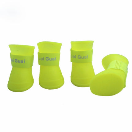 Lovely Pet Dog Shoes Puppy Candy Color Rubber Boots Waterproof Rain Shoes, M, Size:  5.0 x 4.0cm, Size: M 5.0 x 4.0cm, Size: 5.0 x 4.0cm - DealBuddy