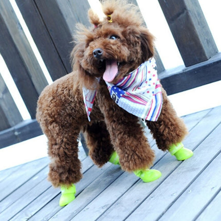 Lovely Pet Dog Shoes Puppy Candy Color Rubber Boots Waterproof Rain Shoes, M, Size:  5.0 x 4.0cm, Size: M 5.0 x 4.0cm, Size: 5.0 x 4.0cm - DealBuddy