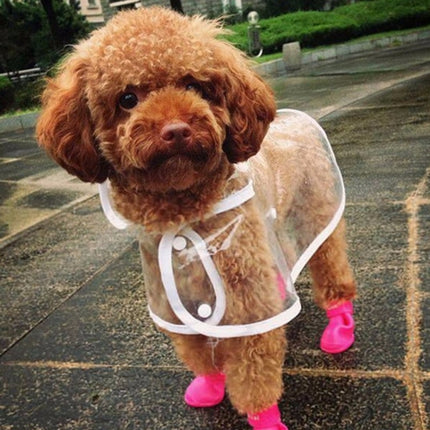 Lovely Pet Dog Shoes Puppy Candy Color Rubber Boots Waterproof Rain Shoes, M, Size:  5.0 x 4.0cm, Size: M 5.0 x 4.0cm, Size: 5.0 x 4.0cm - DealBuddy