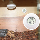 Digital Round Shaped Reptile Box Centigrade Thermometer & Hygrometer with Screen Display - DealBuddy