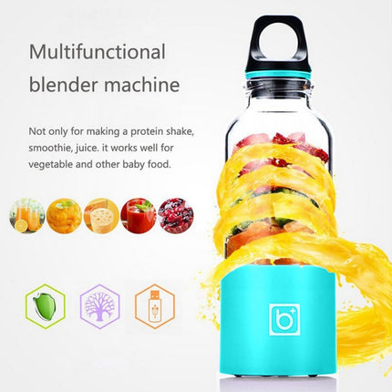 Bingo 500ml Mini Portable USB Rechargeable Electric Juicer Cup  Juicer Blender, 22000 Revolutions Per Minute, 2 Blade Head Blue, 2 Blade Head Purple, 2 Blade Head Red, 2 Blade Head Pink, 2 Blade Head Green - DealBuddy