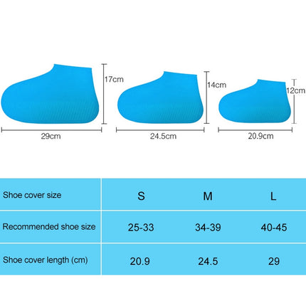 Waterproof Antiskid Silicone Outdoor Rainboots Shoes Cover, Size: L (40-45), Size: L - DealBuddy