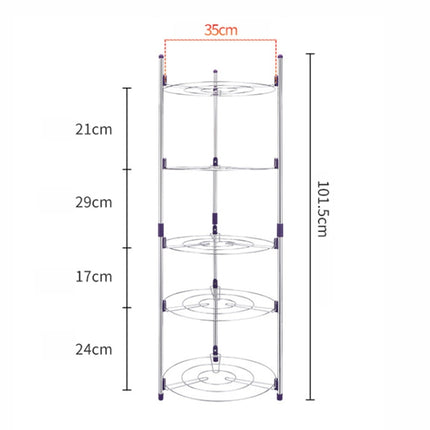 Multi-function Kitchen Pot Rack Five-layer Wok Soup Pot Stainless Steel Pot Rack