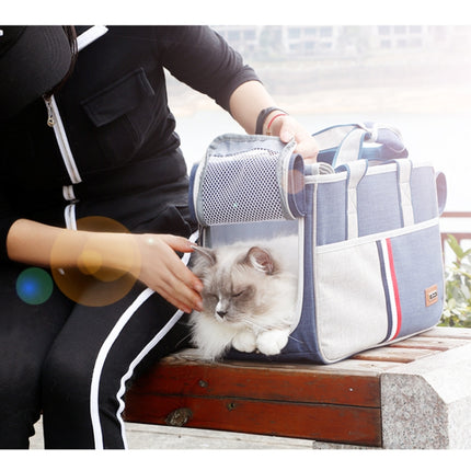 DODOPET Outdoor Portable Oxford Cloth Cat Dog Pet Carrier Bag Handbag Shoulder Bag, Size: 43 x 19 x 26cm, Size: 43 x 19 x 26cm - DealBuddy