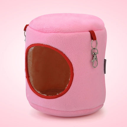 Flannel Cylinder Pet House Warm Hamster Hammock Hanging Bed Small Pets Nest, S, Size:10*9*9cm, Size:10*9*9cm - DealBuddy