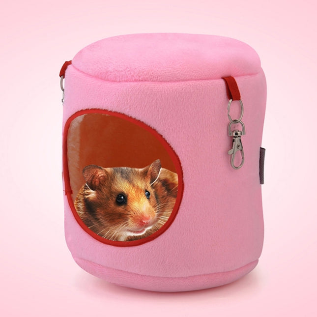 Flannel Cylinder Pet House Warm Hamster Hammock Hanging Bed Small Pets Nest, M, Size:10*12*12cm, Size:10*12*12cm - DealBuddy