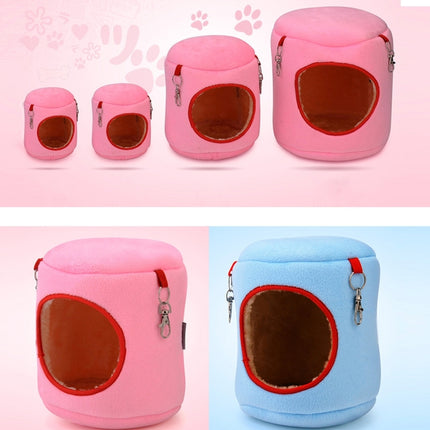 Flannel Cylinder Pet House Warm Hamster Hammock Hanging Bed Small Pets Nest, M, Size:10*12*12cm, Size:10*12*12cm - DealBuddy