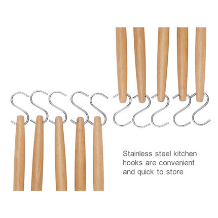 kn082 10 in 1 Stainless Steel Kitchen Tool Hook Set
