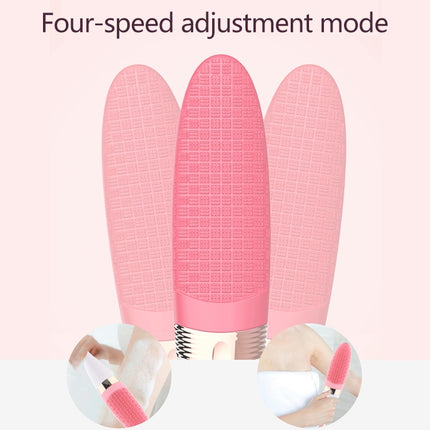 CNaier AE-8381 Household Waterproof Vibration Silicone Electric Massage Bath Body Brush