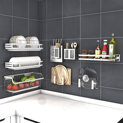 304 Stainless Steel Wall-mounted Kitchen Rack Hanging Knife Holder
