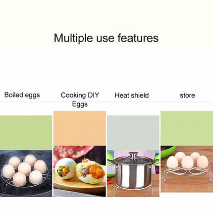 Steamer Rack Basket Egg Vegetable Steaming Trivet for Instant Pot Pressure Cooker, Diameter: 17.5cm, Height: 5.5cm