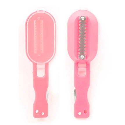 2 PCS Kitchen Essential Fish Scraper Fish Scale Planing Knife with Cover
