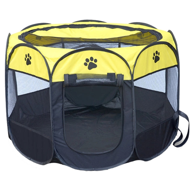 Fashion Oxford Cloth Waterproof Dog Tent Foldable Octagonal Outdoor Pet Fence, M, Size: 91 x 91 x 58cm, Size: M (Yellow), Size: M (Red), Size: M (Magenta), Size: M (Blue), Size: M (Coffee) - DealBuddy