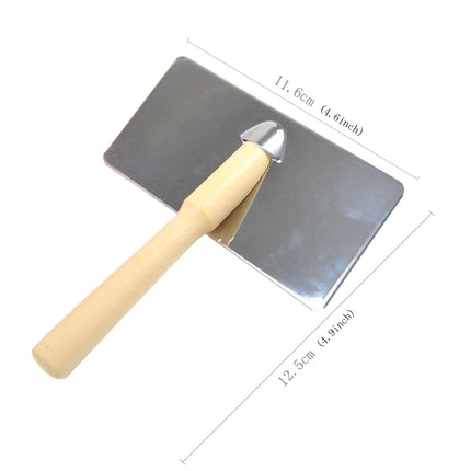 Soft Curve Needled Manual Bristles Grooming Cleaning Brush with Wood Handle for Pet,  Size: L, Random Color Delivery, Size: L - DealBuddy