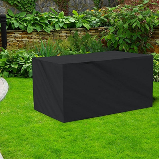Anti-UV Waterproof Dust-proof 210D Oxford Cloth Folding Table Chairs Protective Cover Outdoor Furniture Set Cover, Size: 270*180*89cm(Black)