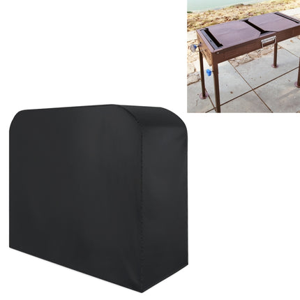 Anti-UV Waterproof Dust-proof 210D Oxford Cloth Folding BBQ Protective Cover Outdoor Gas Charcoal Electric Barbeque Grill Cover, Size: 170*61*117cm(Black)